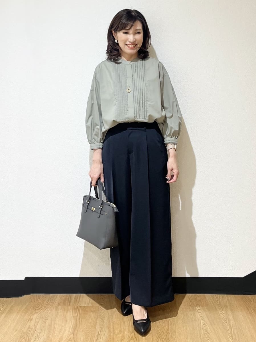 ayaさんの「Reflect｜【透けない】フルレングスワイドストレートパンツ」を使ったコーディネート