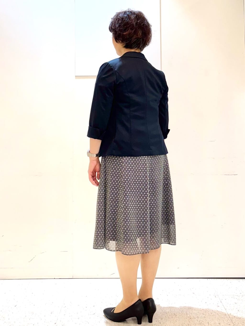 ヤスコさんの「Reflect｜【選べる7色◎／手洗い可／二の腕カバー】半袖ニット」を使ったコーディネート