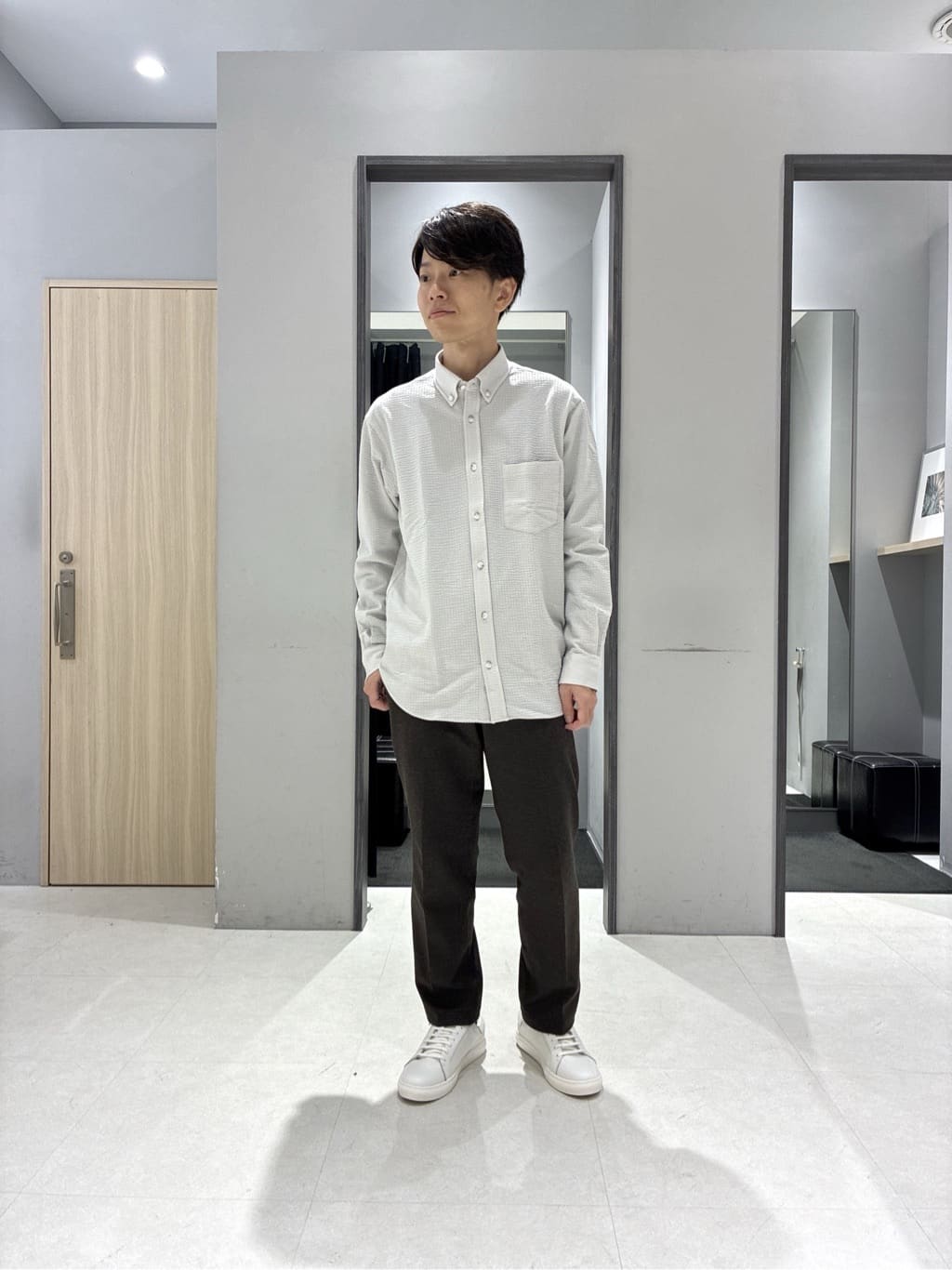 わいずみさんの「TAKEO KIKUCHI｜エアダン プルオーバー パーカー」を使ったコーディネート