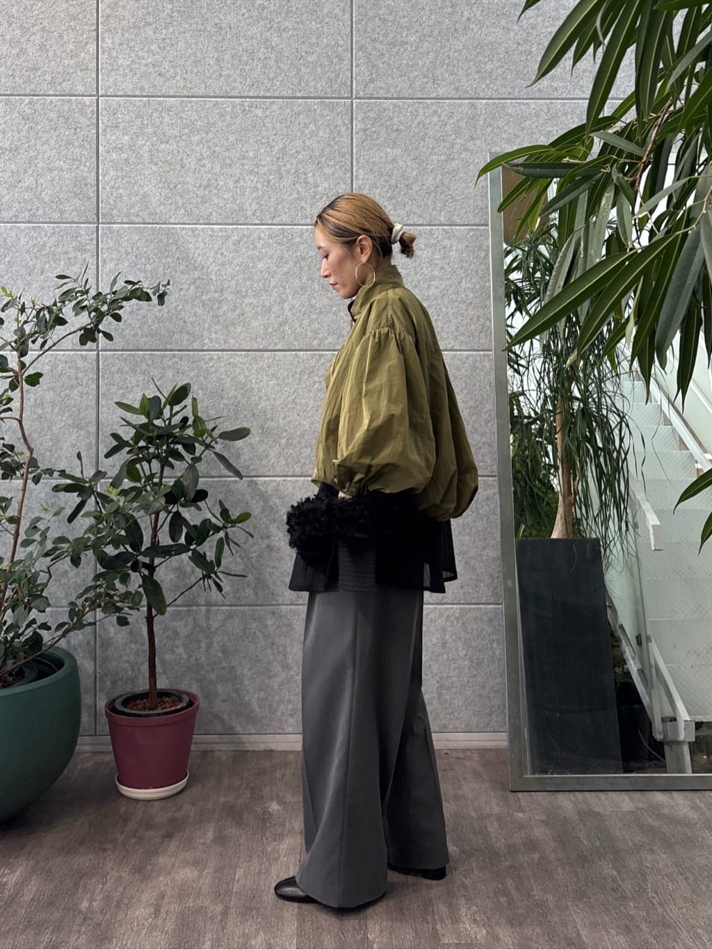 kotakiさんの「INDIVI｜バルーンナイロンブルゾン」を使ったコーディネート