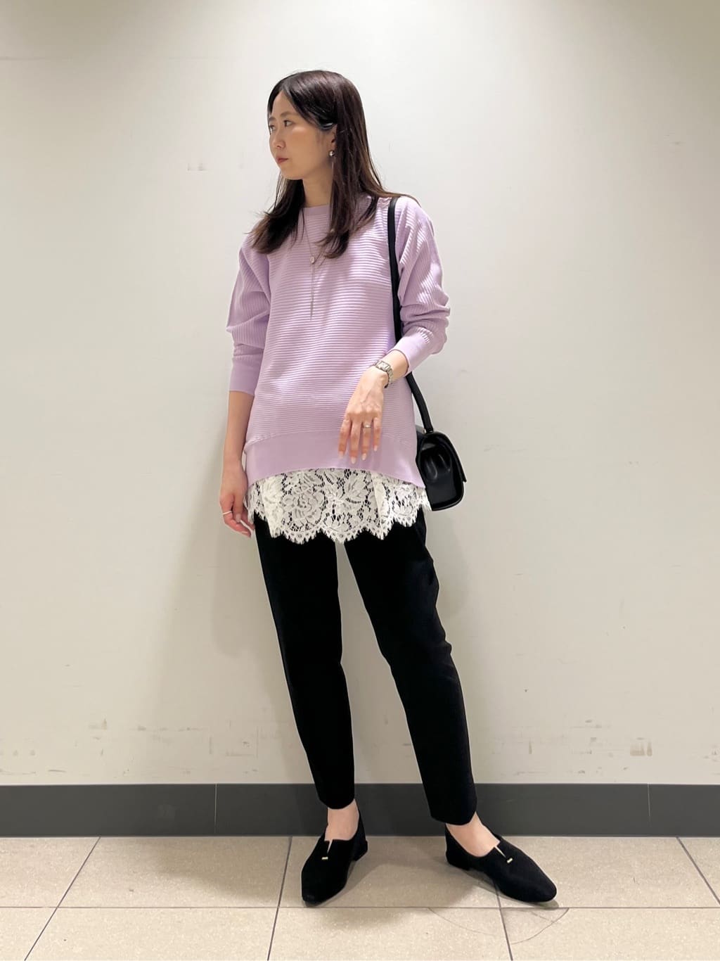 shokoさんの「INDIVI｜【洗える／体型カバー】美シルエットニット」を使ったコーディネート