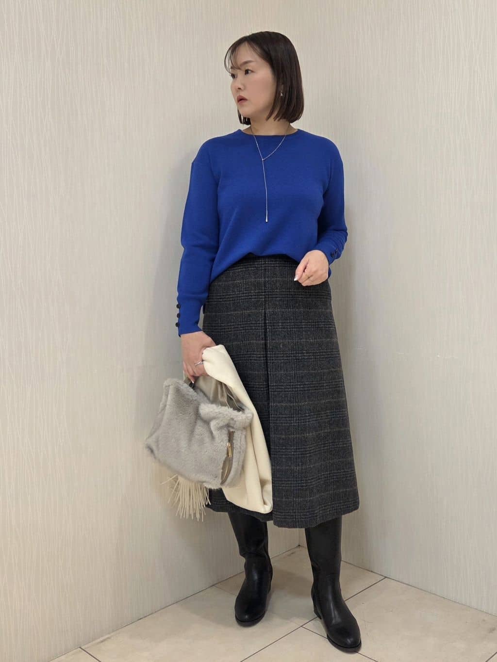 naokoさんの「UNTITLED｜【アンサンブル可/洗える】ウールミラノリブニット」を使ったコーディネート