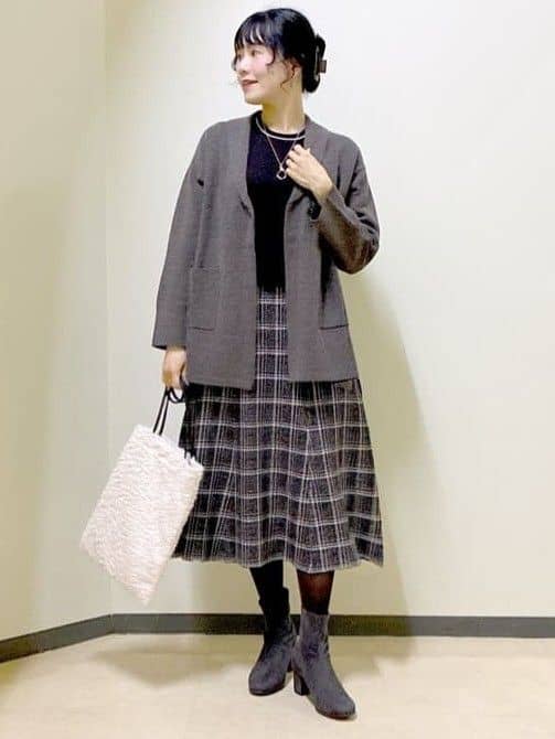 beni_gingerさんの「Reflect｜【ライトアウター／気軽な羽織に◎】オフボディカーディガン」を使ったコーディネート