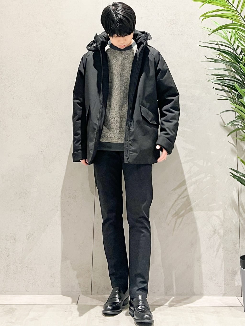 SHI-MAさんの「THE SHOP TK｜【軽くて、暖かい】SORONA／ソロナ 中綿ブルゾン 防風/軽量/洗濯機OK/フード脱着可」を使ったコーディネート