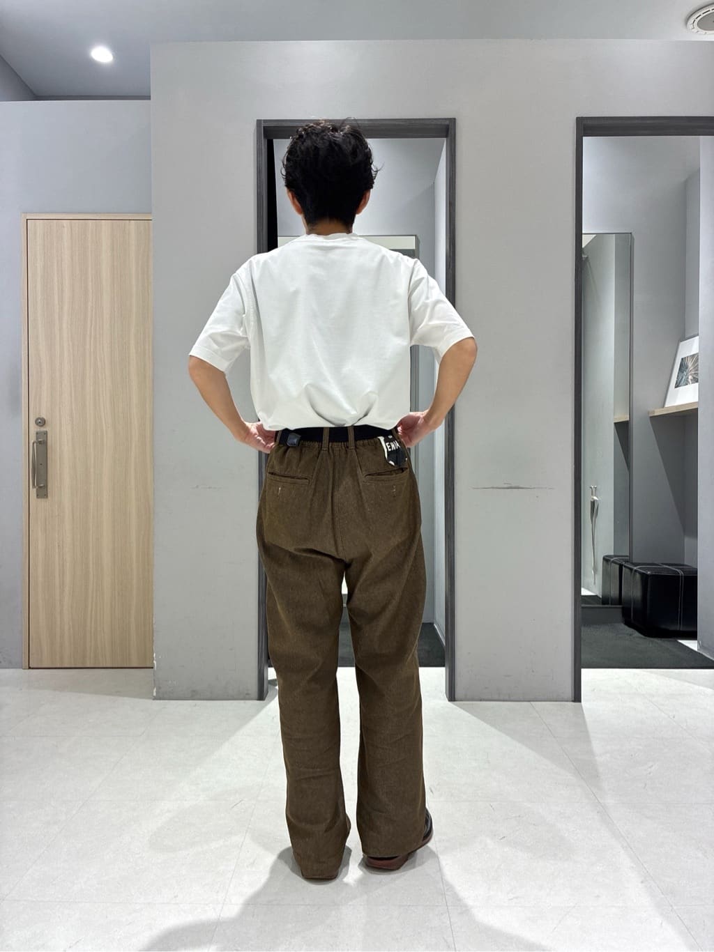 わいずみさんの「TAKEO KIKUCHI｜【COOL CITY WEAR】エアートール オープンカラーシャツ /接触冷感・通気性」を使ったコーディネート