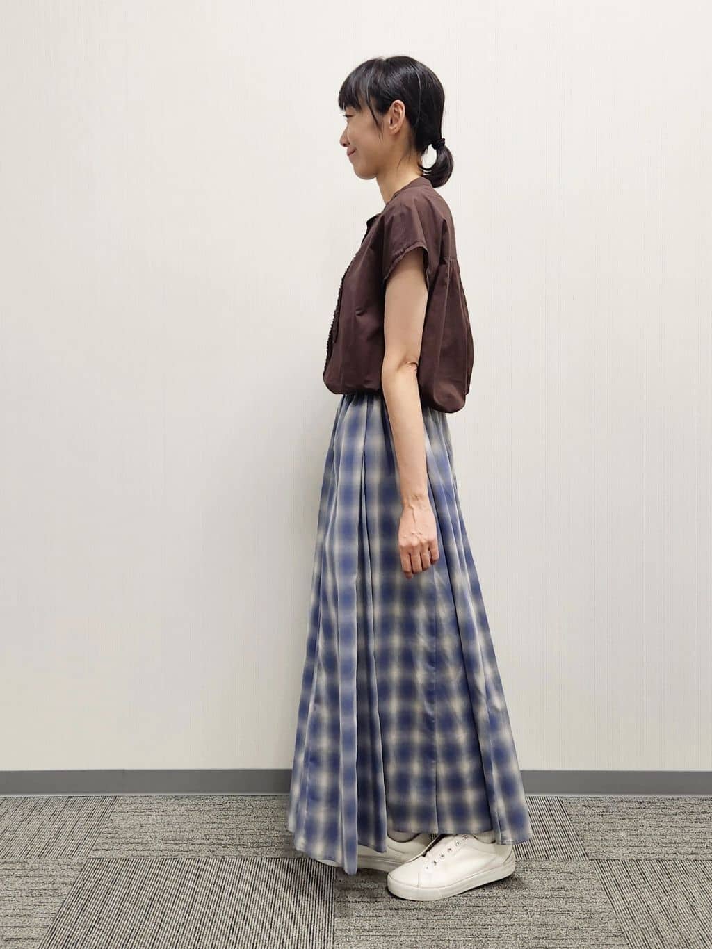 naraさんの「Dessin｜【洗える】スタンドカラーフリルブラウス」を使ったコーディネート