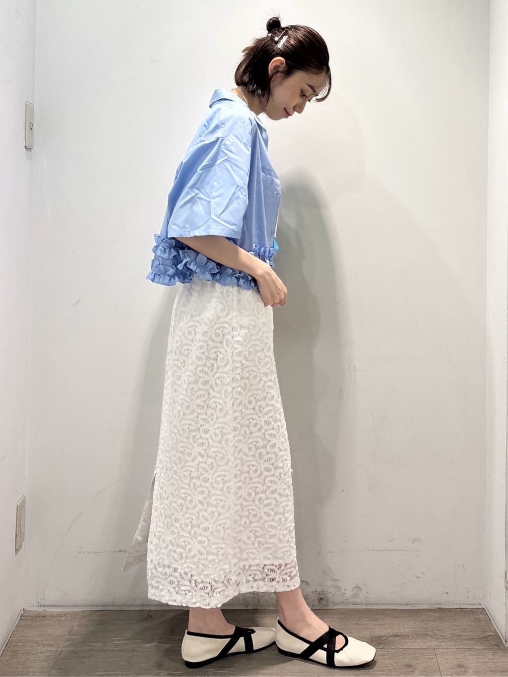 ぶまりんさんの「OPAQUE.CLIP｜【Pontre Studio／ポンレストゥディオ】別注グラフィックTシャツ」を使ったコーディネート