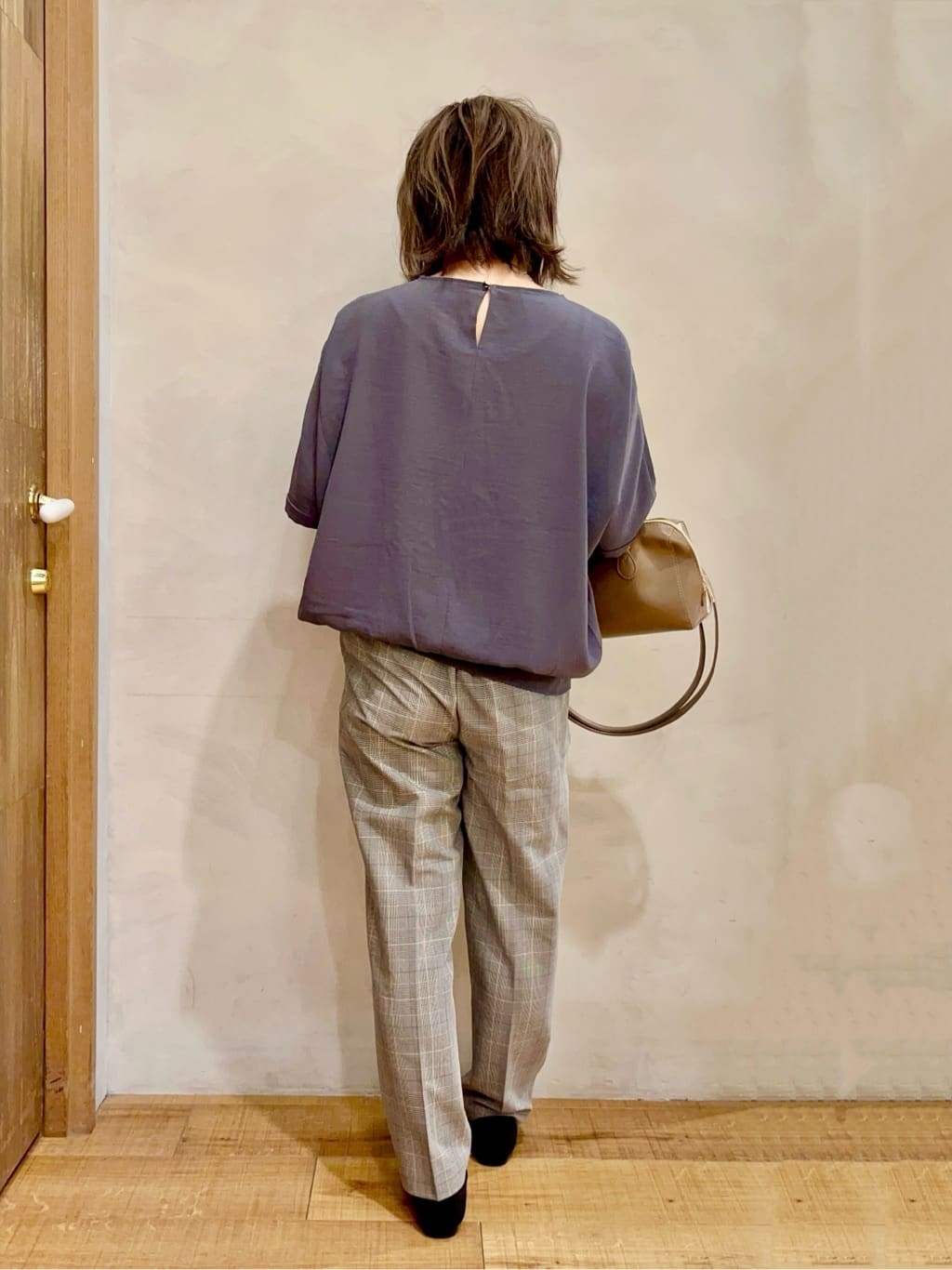 まるぷーさんの「SHOO･LA･RUE｜【洗濯後しわになりにくい】さらっとタッチの 5分袖ドルマンブラウス」を使ったコーディネート