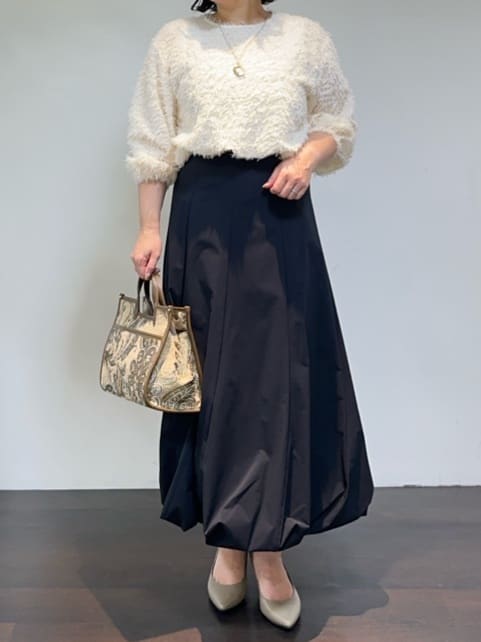 Asamiさんの「UNTITLED｜【ストレッチ素材/撥水加工】バルーンスカート」を使ったコーディネート