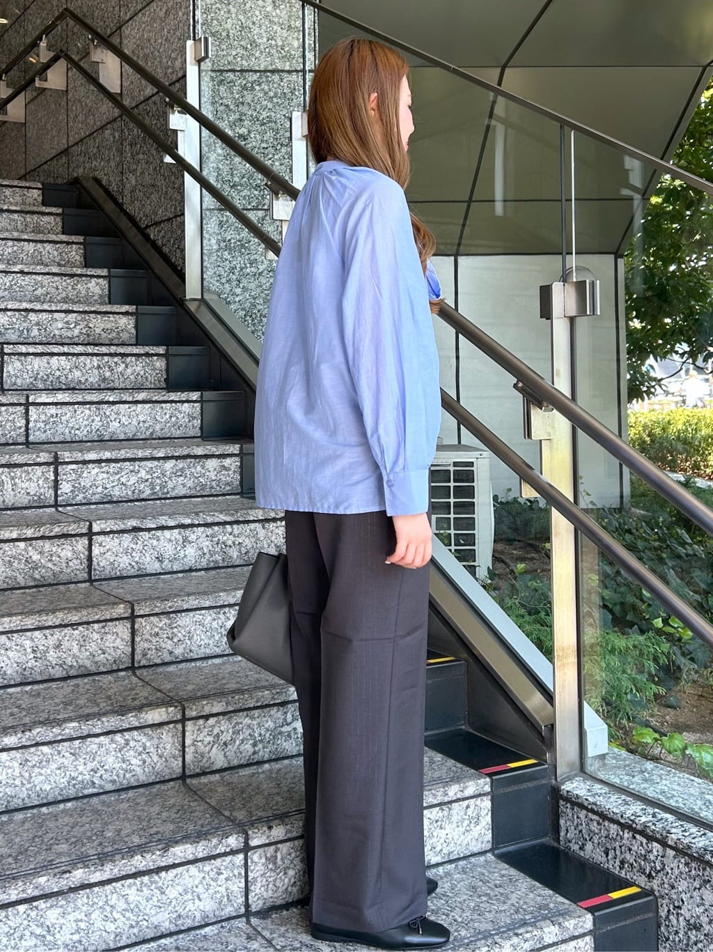 Risaさんの「OPAQUE.CLIP｜《SS-LLサイズ》ストレッチ美脚イージーワイドパンツ【防シワ／洗濯機洗い可】」を使ったコーディネート