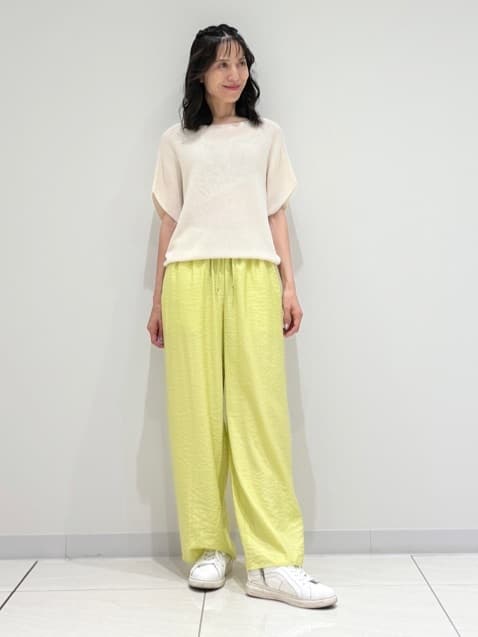 kayoさんの「INDIVI｜【洗える／清涼感】コクーンシルエットニット」を使ったコーディネート