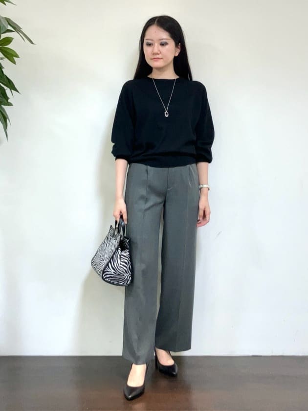 カレンさんの「UNTITLED｜【セットアップ可】ウールライク ダブルブレストジャケット」を使ったコーディネート
