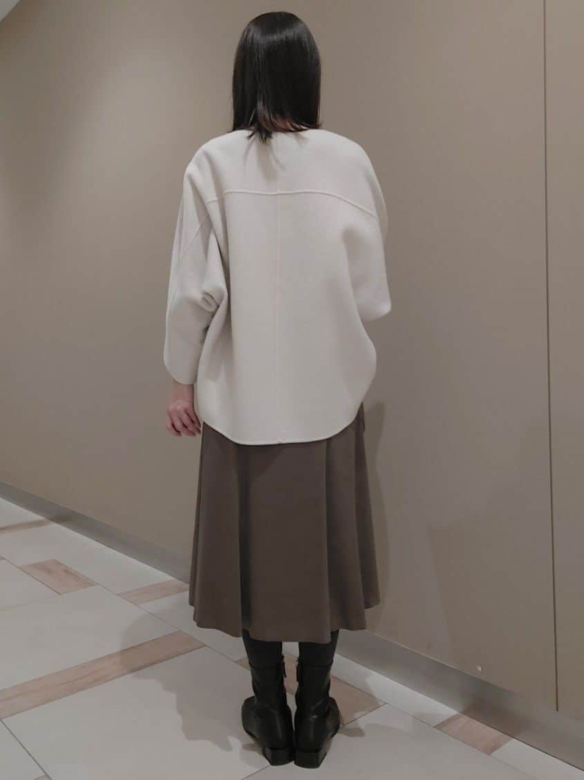 saiさんの「Reflect｜【選べる8色／スカートにもパンツにも◎】ウール混ボートネックニット」を使ったコーディネート