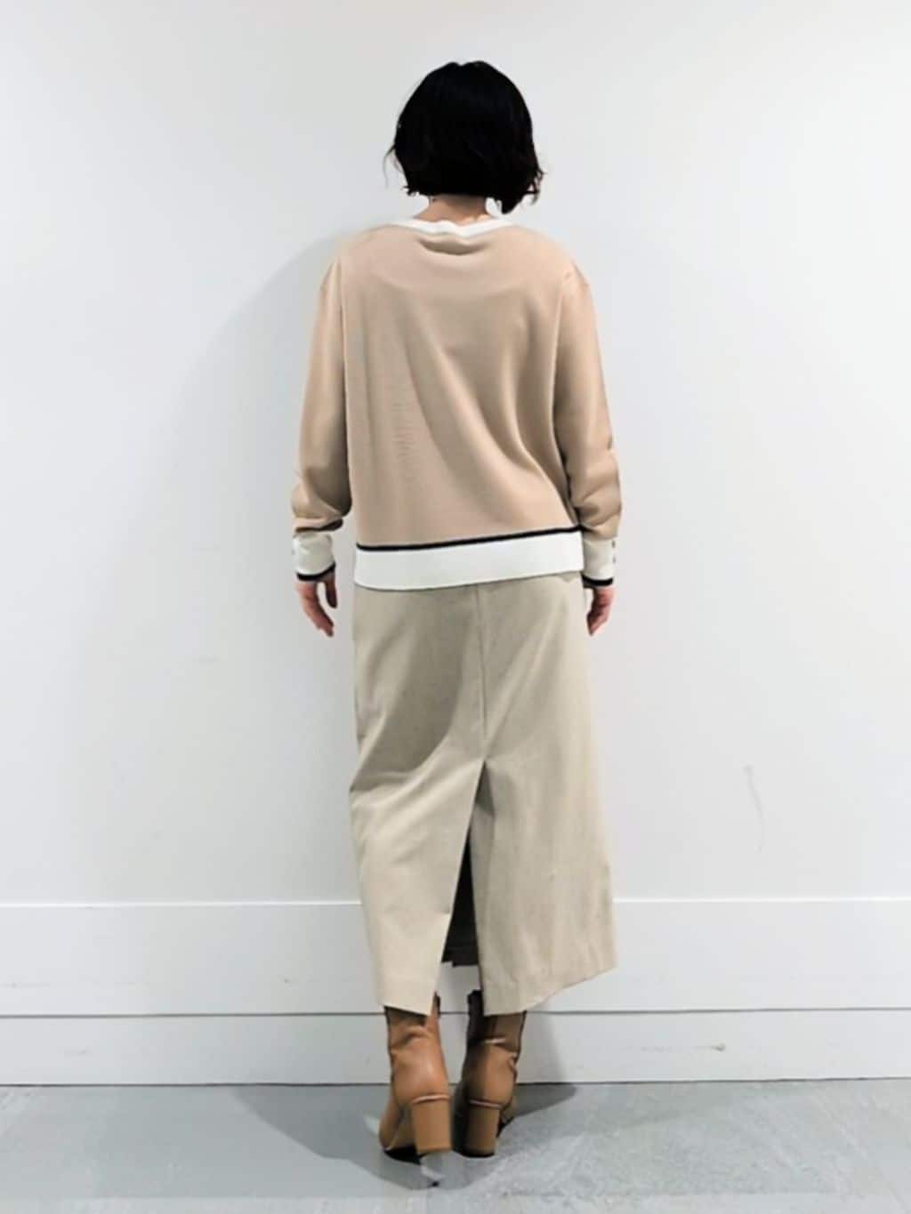 ミズタさんの「UNTITLED｜【アンサンブル可/洗える】ウールミラノリブニット」を使ったコーディネート