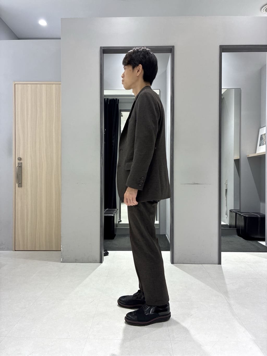 わいずみさんの「TAKEO KIKUCHI｜【None Of Stress】アクティブジャージ 千鳥 ジャケット」を使ったコーディネート