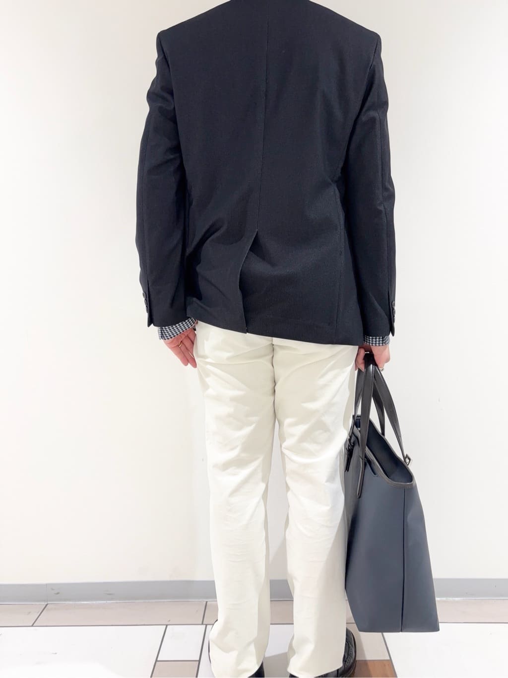 及川さんの「TAKEO KIKUCHI｜【360&deg;ストレッチ／セットアップ対応】None Of Stress ジャケット」を使ったコーディネート