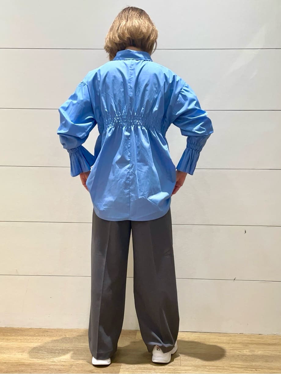 Ryoさんの「THE SHOP TK｜【きれいめもカジュアルもお任せ】2タックワイドパンツ【セットアップ可】」を使ったコーディネート