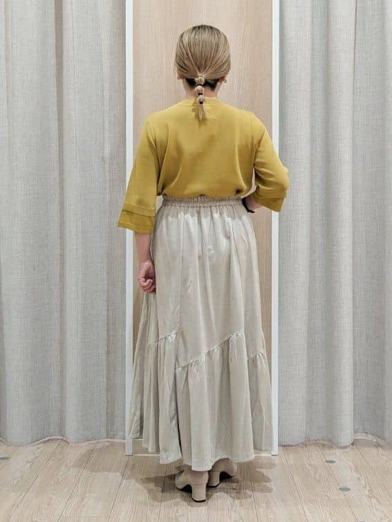 minさんの「grove｜【ひんやり多機能】やわらかドライタッチ 袖口シアードッキングプルオーバー」を使ったコーディネート