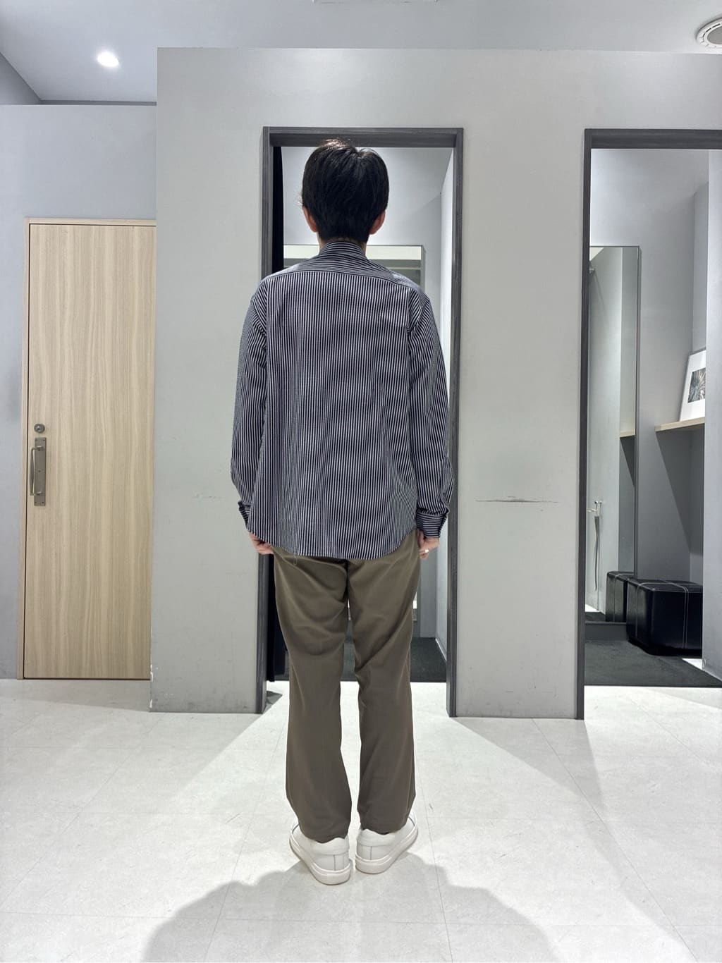 わいずみさんの「TAKEO KIKUCHI｜【抗菌防臭/シーズンレス】シアサッカー ジャージシャツ」を使ったコーディネート