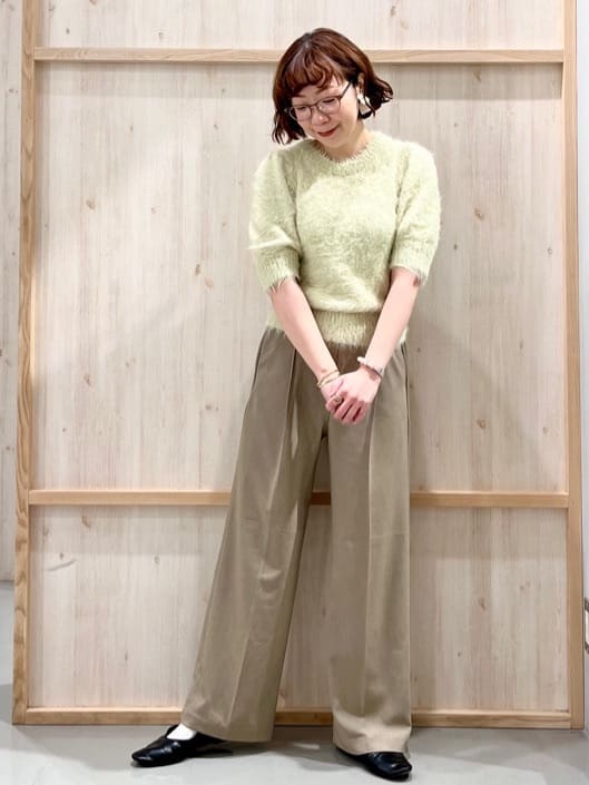 nakoさんの「THE SHOP TK｜【今羽織るなら】ダブルブレストジャケット【セットアップ可/洗える】」を使ったコーディネート