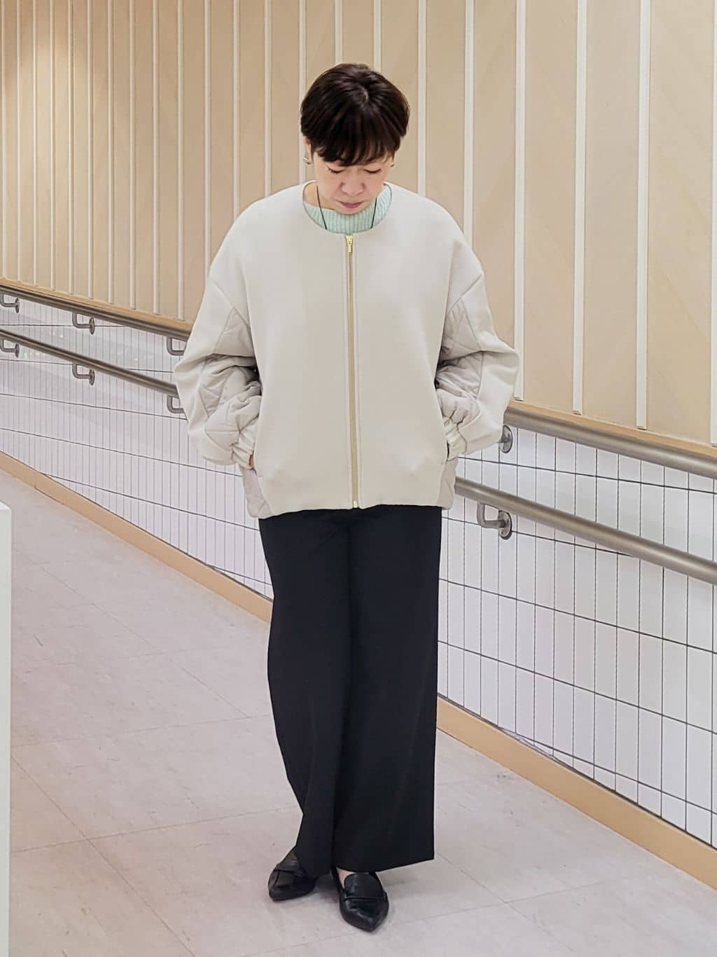 tomoさんの「COUP DE CHANCE｜【手洗い可】ストレートワイドパンツ」を使ったコーディネート