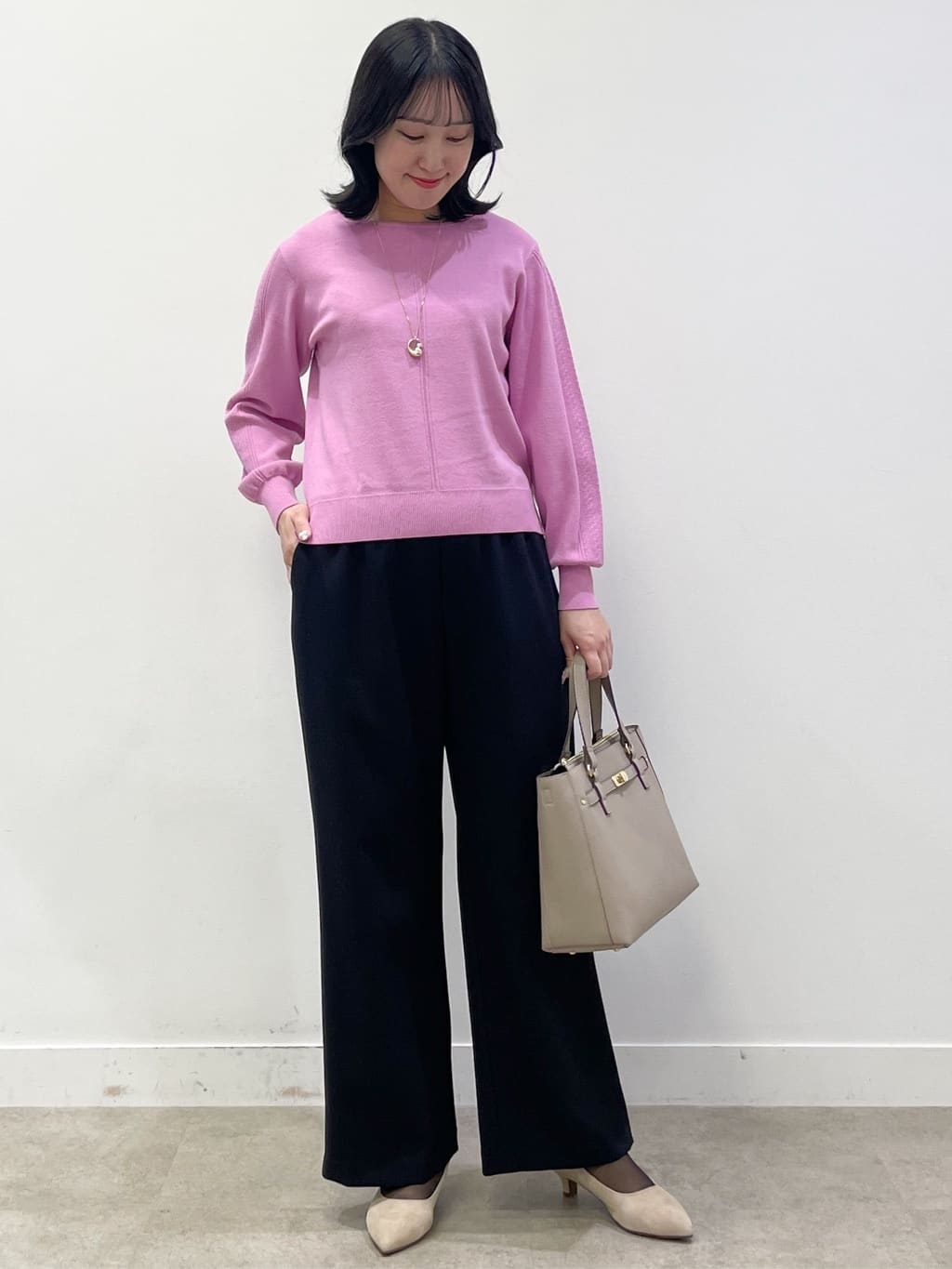 yukariさんの「Reflect｜【選べる6色／長く着られる◎】ボートネックニット」を使ったコーディネート