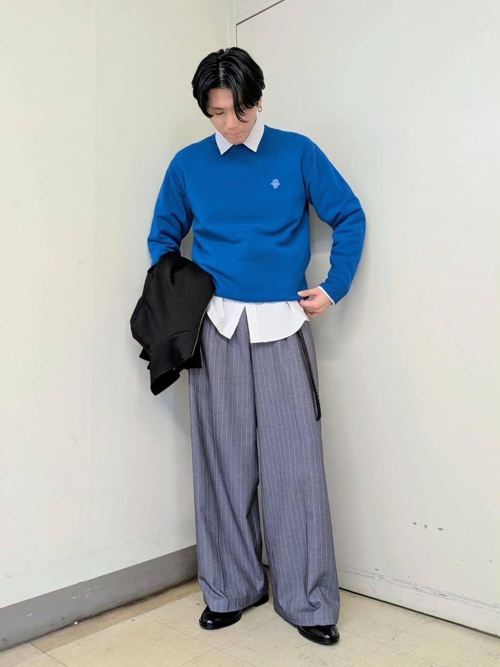 ryoさんの「TAKEO KIKUCHI｜【JUST ONE LAYER】ダウンファブリック ジップアップ リブ ブルゾン」を使ったコーディネート