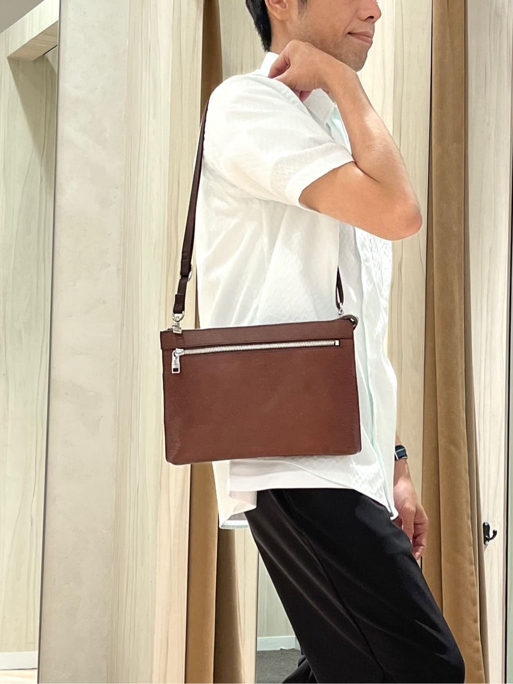 URAさんの「TAKEO KIKUCHI｜【COOL CITY WEAR】エアートール パンツ /接触冷感・通気性」を使ったコーディネート