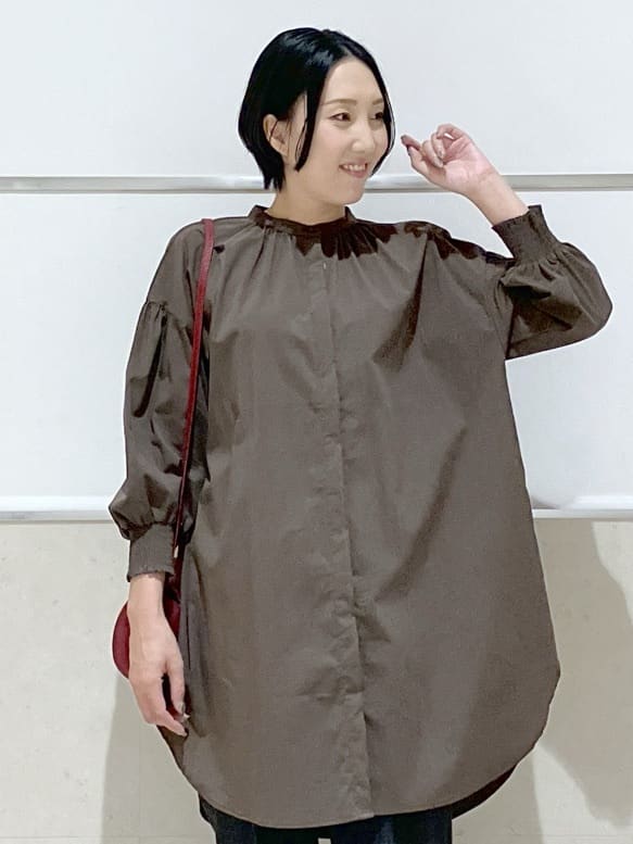 eriko さんの「Dessin｜【洗える】ラグランスリーブチュニックシャツ」を使ったコーディネート