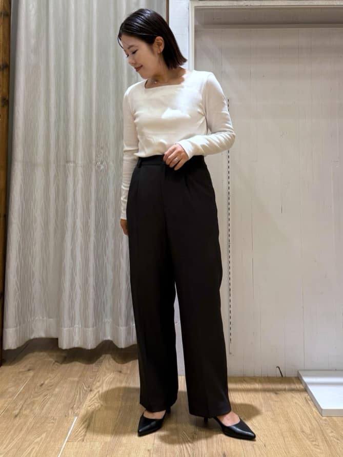chさんの「THE SHOP TK｜ビジネスノーカラージャケット【セットアップ可/洗える】/CAVIANシリーズ」を使ったコーディネート