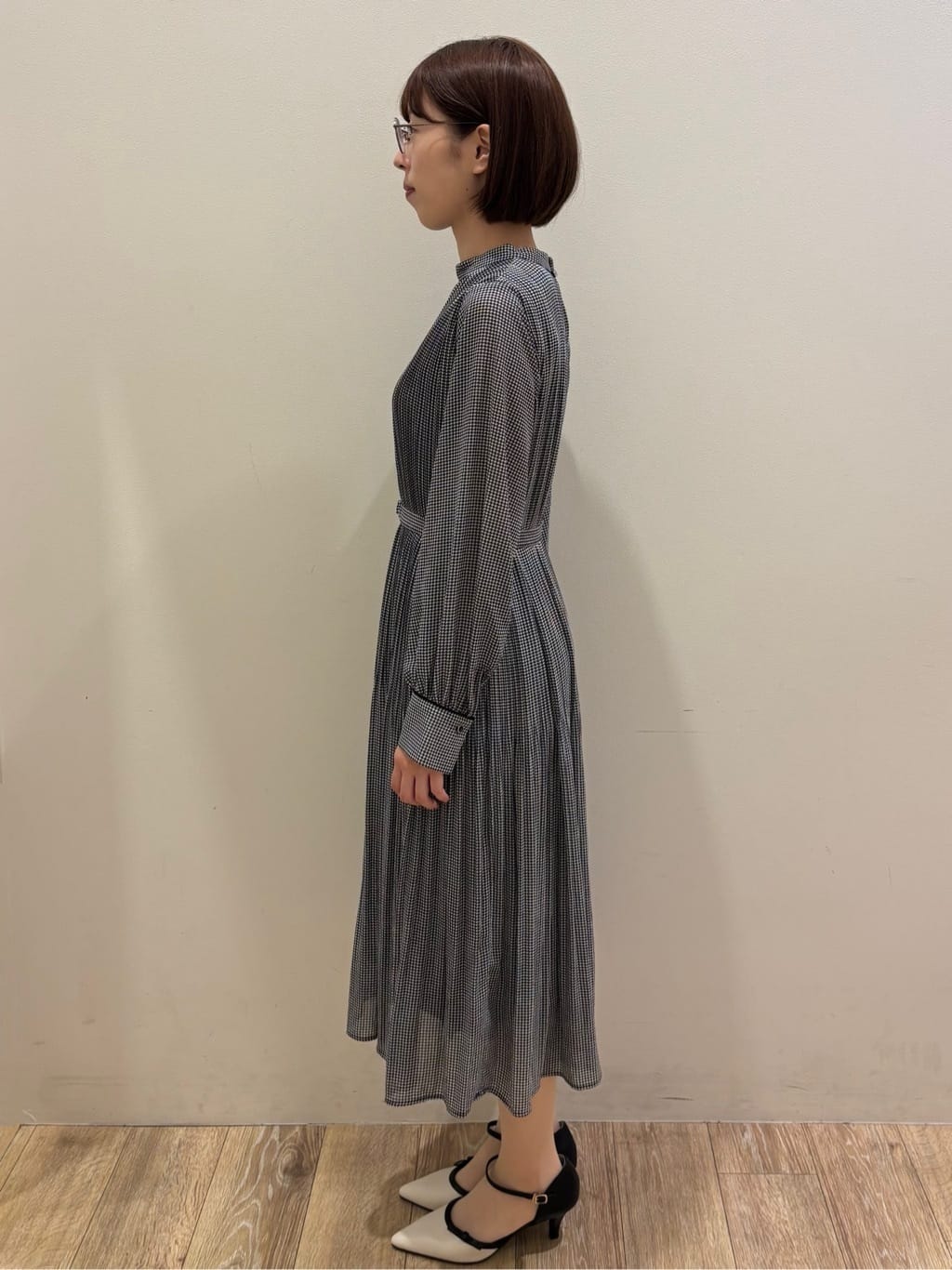 honamiさんの「index｜《5色展開／S-3Lサイズ》プリーツフレアワンピース【洗濯機OK／防シワ】」を使ったコーディネート