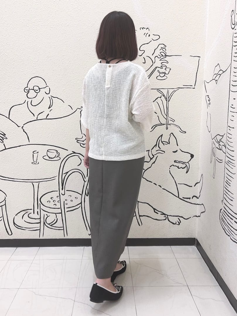 Mitsukiさんの「UNTITLED｜【五分袖/ジャージトップス】スラブカールマイヤープルオーバー」を使ったコーディネート