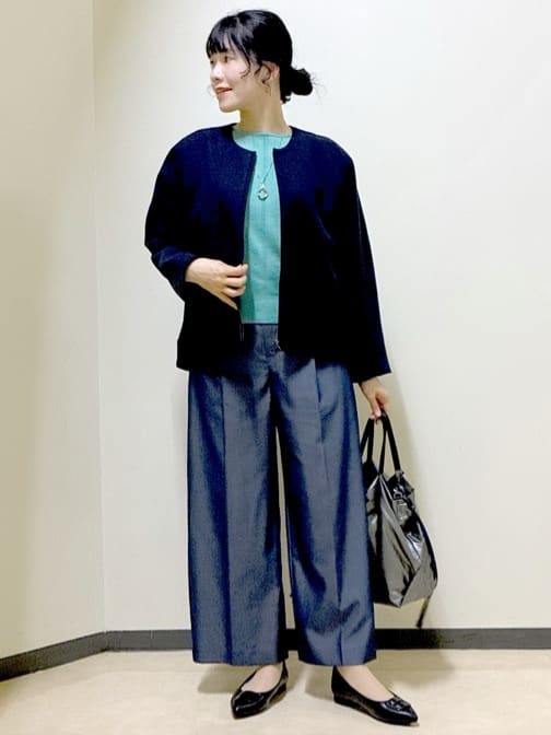  beni_gingerさんの「Reflect｜【選べる8色／スカートにもパンツにも◎】ウール混ボートネックニット」を使ったコーディネート
