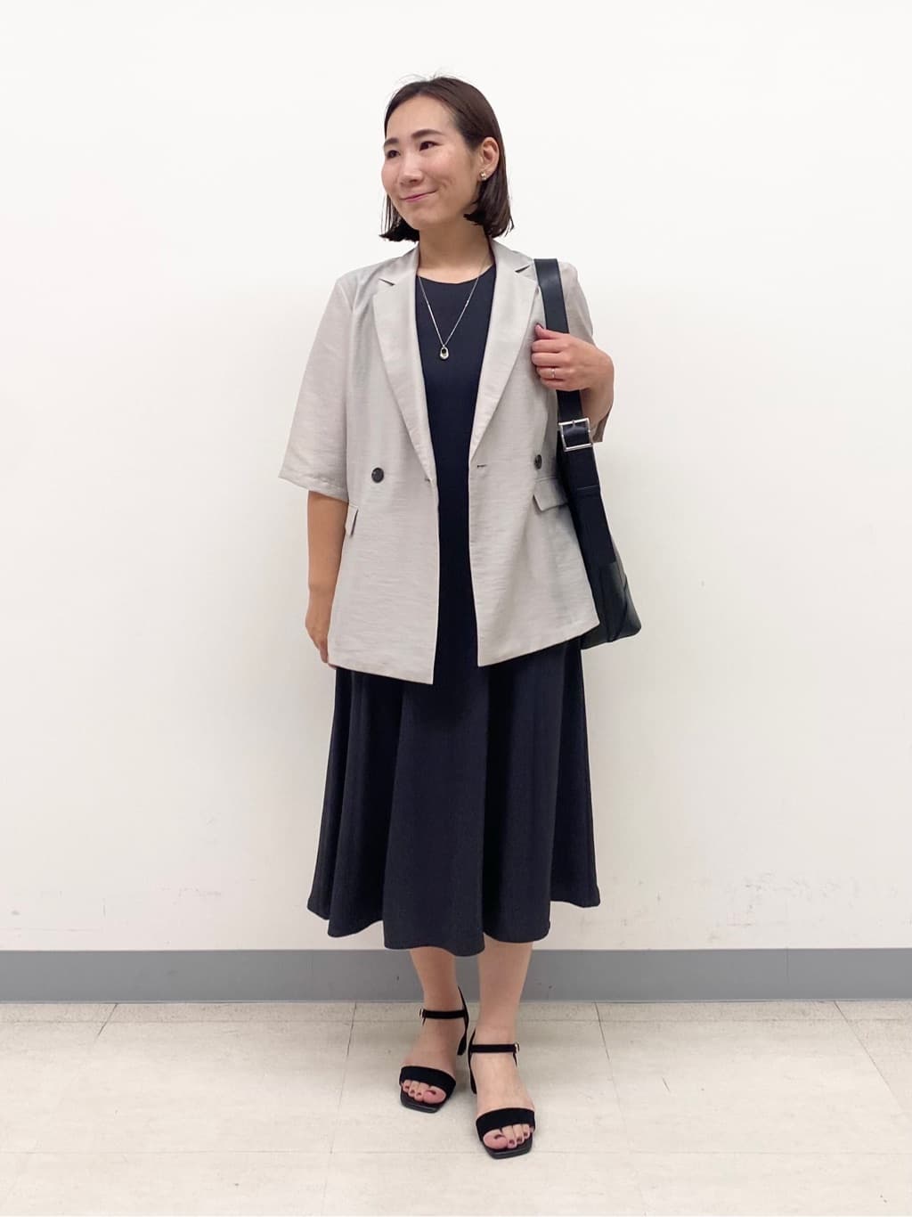 YUKARIさんの「INDIVI｜【軽く羽織れる！】ダブルジャケット」を使ったコーディネート