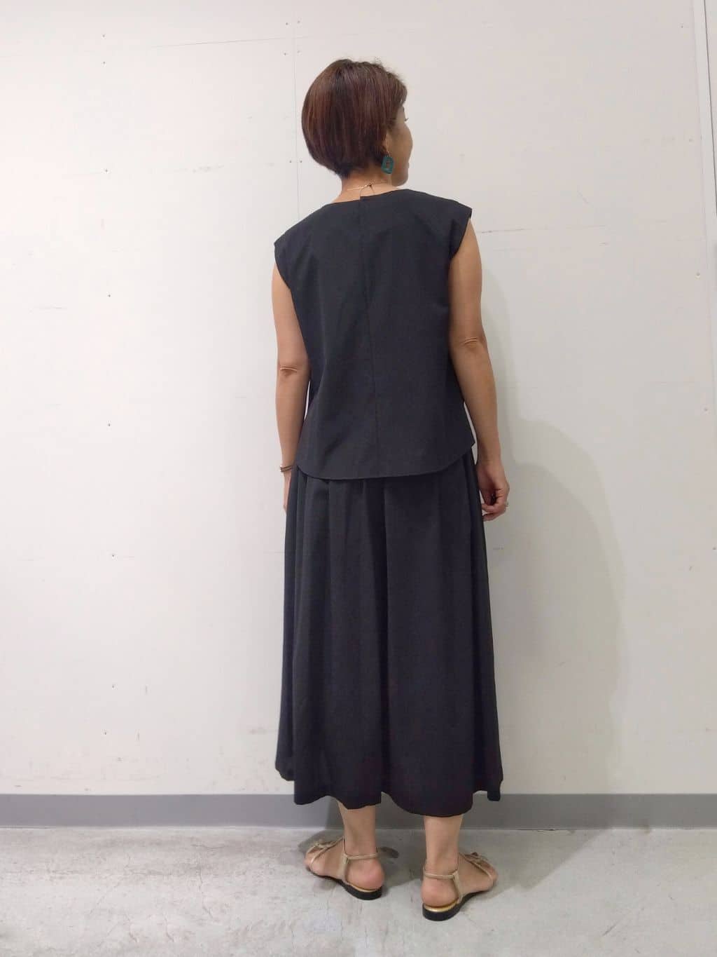 Kさんの「INDIVI｜【クールエアー素材／UVケア／吸汗速乾】エアリータックブラウス」を使ったコーディネート