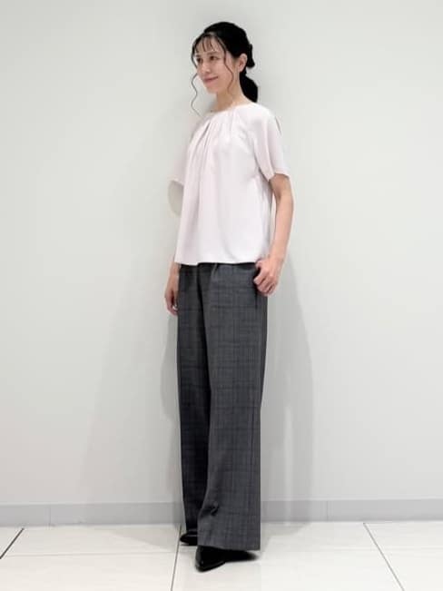 kayoさんの「INDIVI｜【UVケア】タックブラウス」を使ったコーディネート