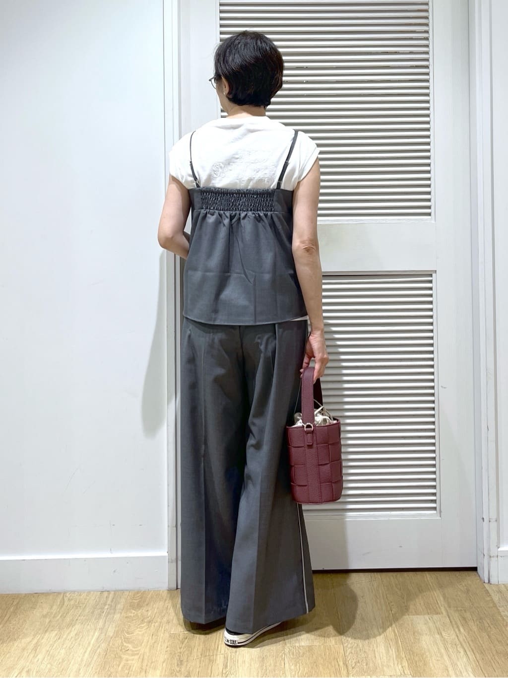 Miyazakiさんの「Dessin｜【洗える】オーガニックコットンフレンチスリーブ」を使ったコーディネート