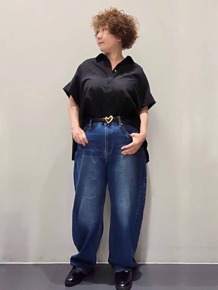 ゆきをさんの「OPAQUE.CLIP｜《andGIRL掲載》リラクシーシャツ【洗濯機洗い可】」を使ったコーディネート
