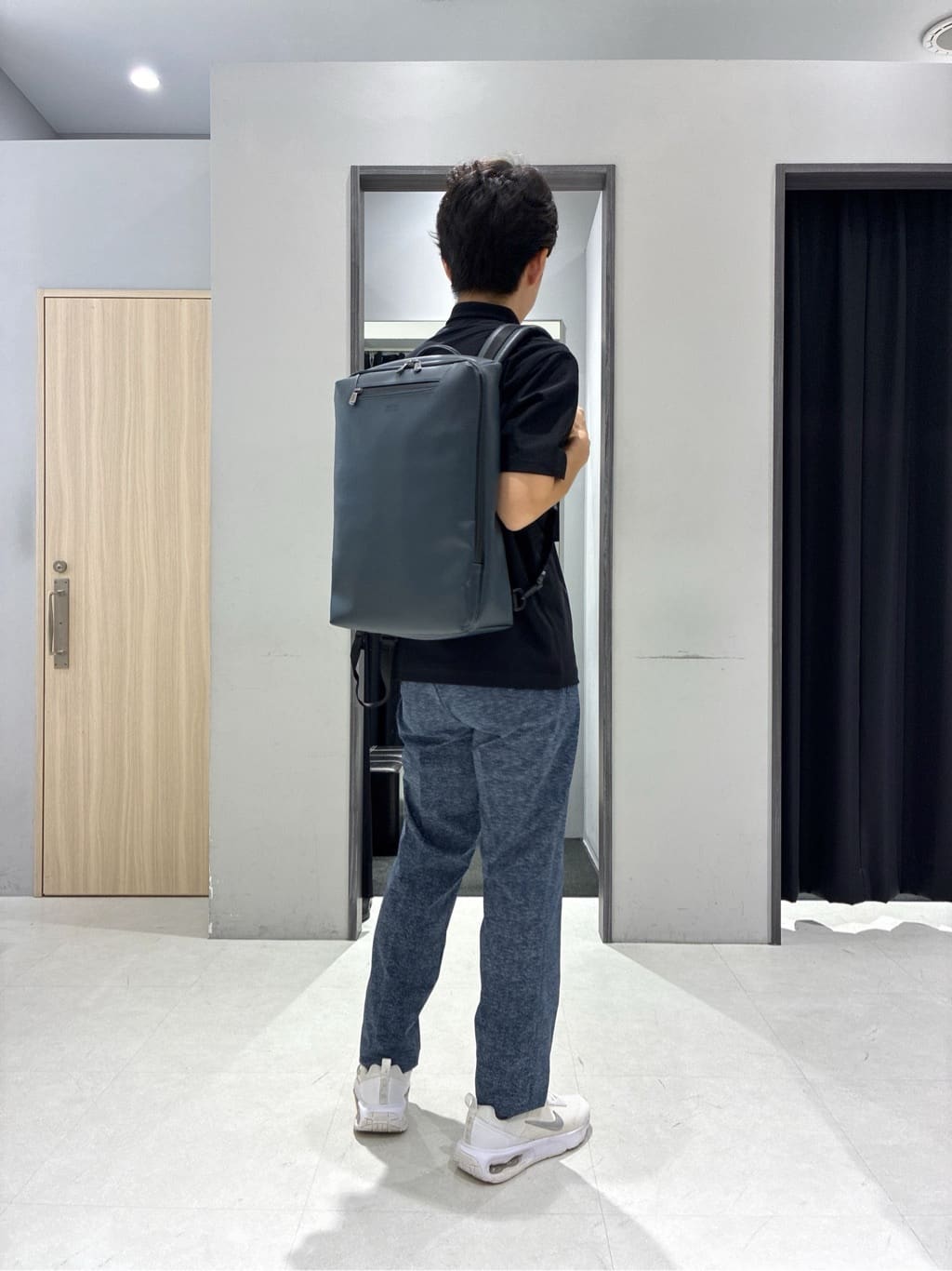 わいずみさんの「TAKEO KIKUCHI｜【抗菌防臭】COOL DOTS（R）ドビープリント パンツ」を使ったコーディネート