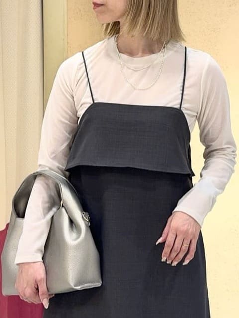 さち。さんの「grove｜【カセット服】洗えるAラインキャミワンピース」を使ったコーディネート