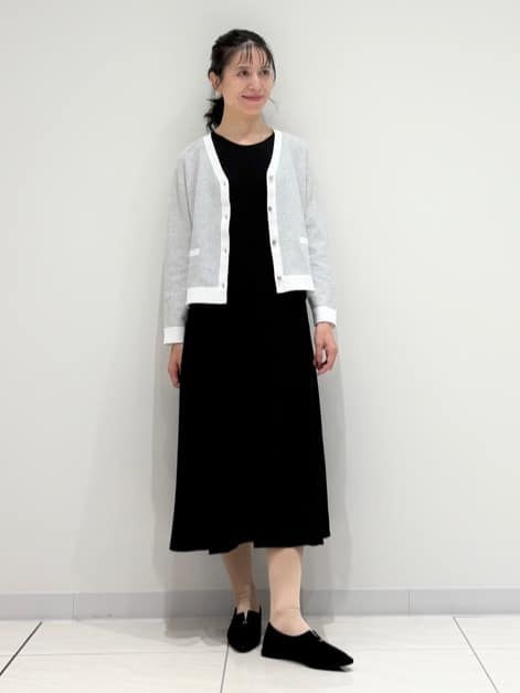 kayoさんの「INDIVI｜【軽く羽織れる/洗える】ジャケット風カーディガン」を使ったコーディネート
