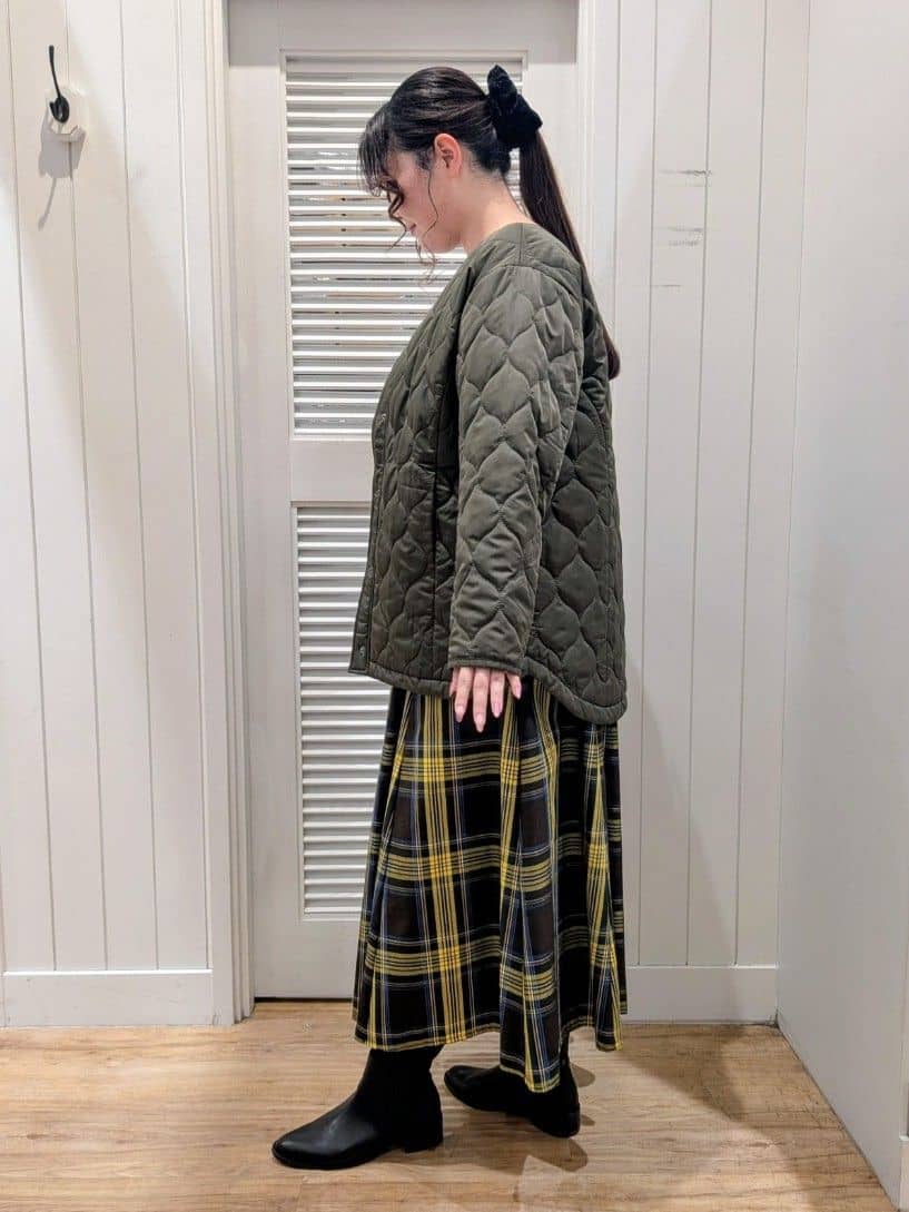 ayakaさんの「Dessin｜【洗える】ウールブレンド後ろボタンニット」を使ったコーディネート