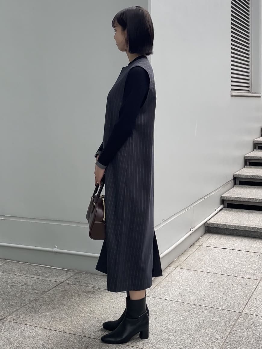 NATSUMIさんの「grove｜袖口配色リブニット」を使ったコーディネート
