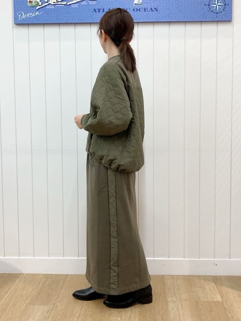 yoshiさんの「Dessin｜【セットアップ可/ウエストゴム】裏毛Iラインスカート」を使ったコーディネート