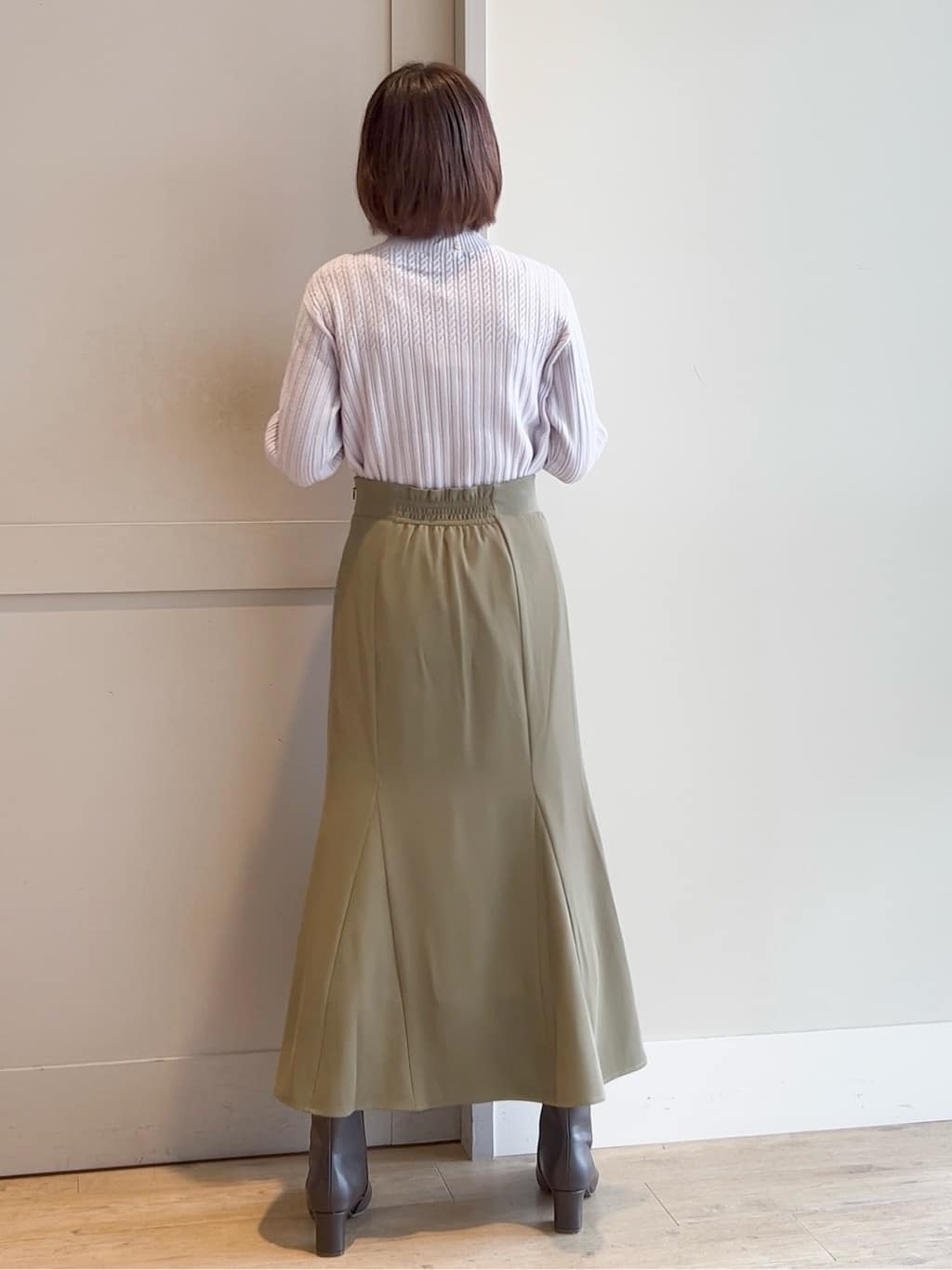 yamakoさんの「grove｜【毛玉軽減／洗える】ミニケーブルニット」を使ったコーディネート