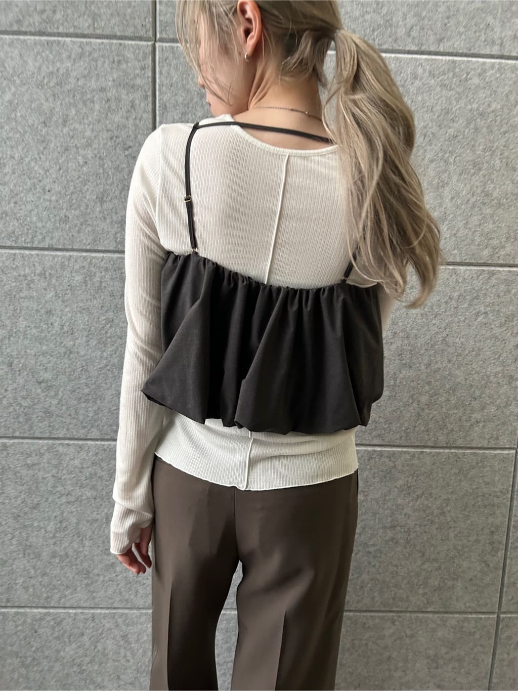 honoka Aさんの「CODE A｜balloon cami」を使ったコーディネート