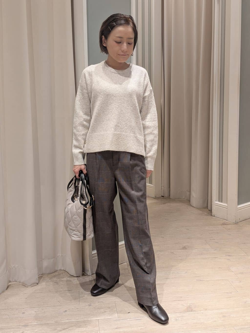 ちゃさんの「grove｜【ウール混】軽やかに羽織れるショートコート」を使ったコーディネート