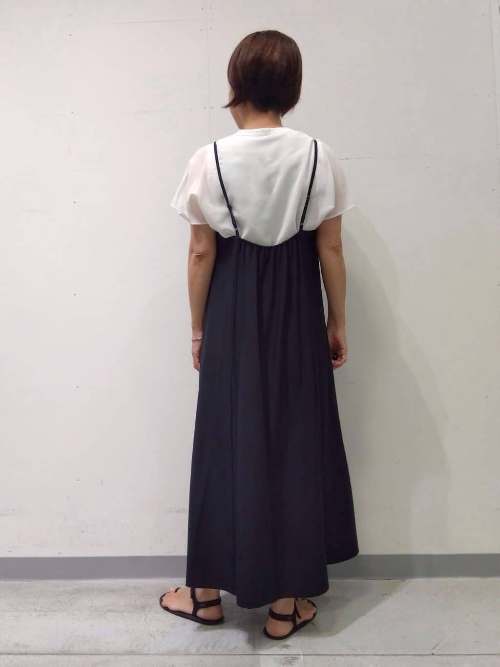 Kさんの「INDIVI｜【UVケア】エアリージョーゼット キャミワンピース」を使ったコーディネート