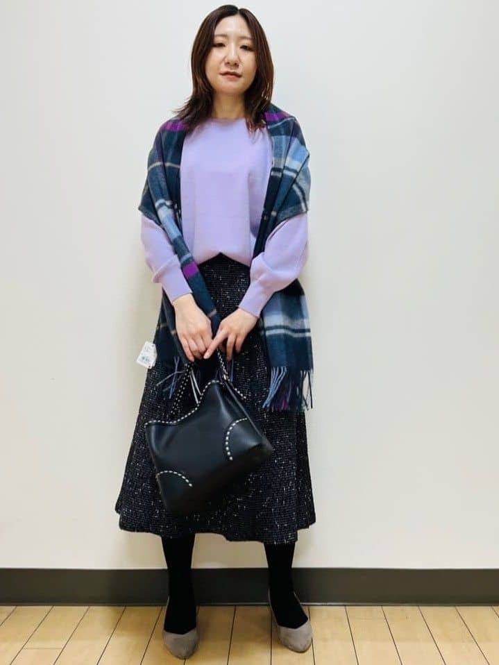 miiiさんの「Reflect｜【ゆったり着られる◎】ラグランスリーブニット」を使ったコーディネート