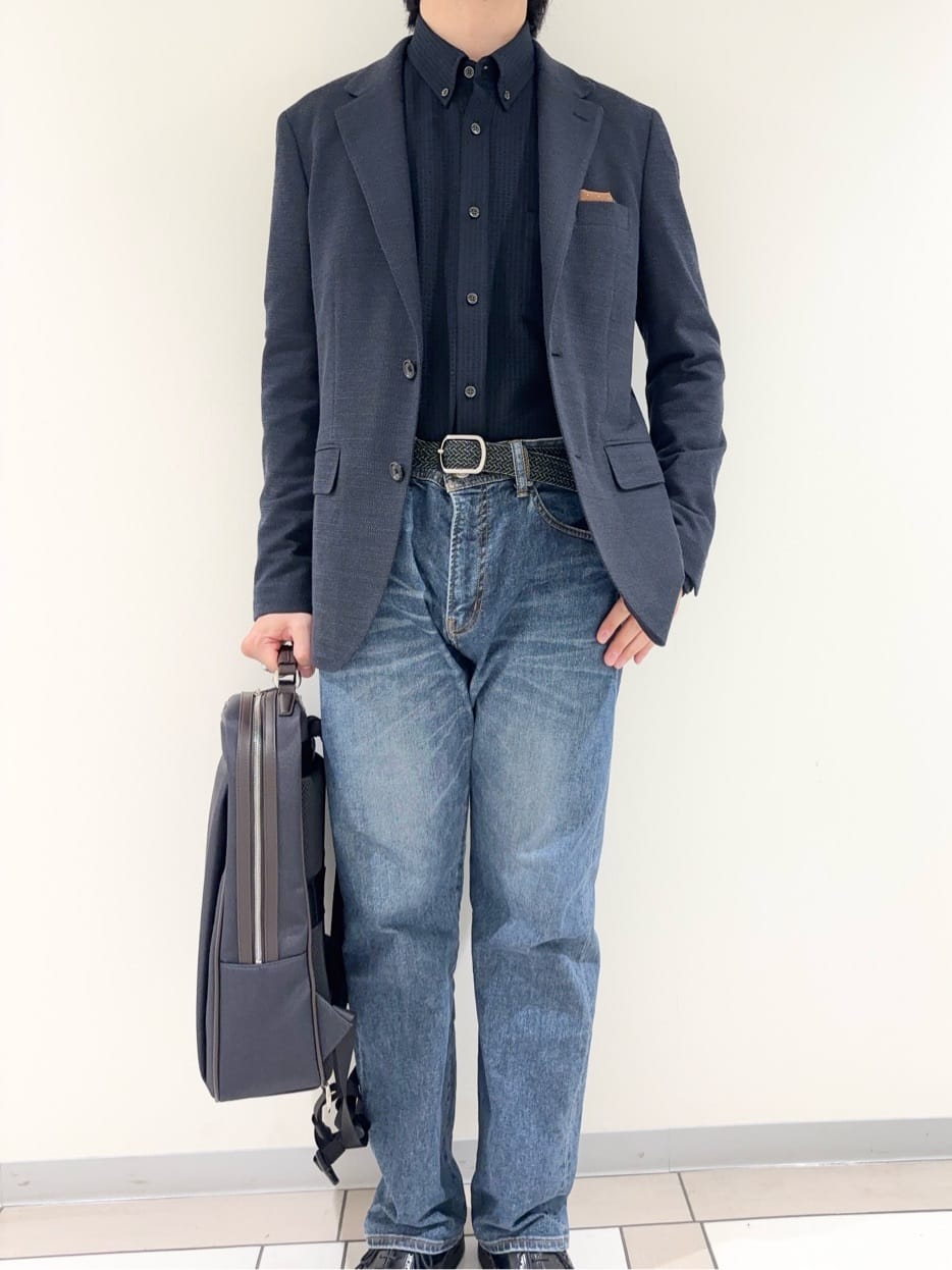 及川さんの「TAKEO KIKUCHI｜【Sサイズ～】ラッセルメッシュ ジャケット」を使ったコーディネート